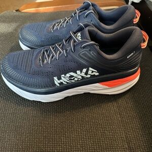 Womens Hoka One One Bondi 7 running sneakers.